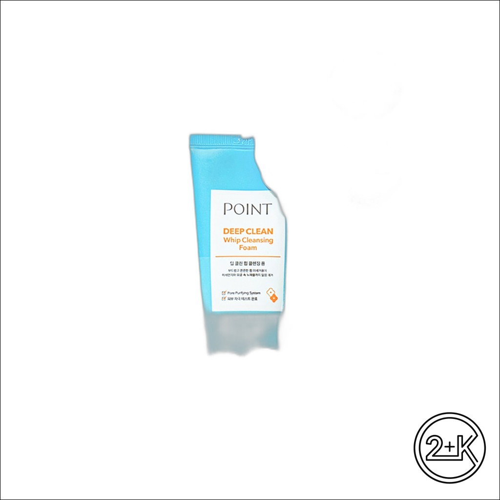 [daiso] โฟมล้างหน้า Point Deep Clean Whip 100g 1 ชิ้น / โฟมล้างหน้าเกาหลี / วิปครีม by 2+K