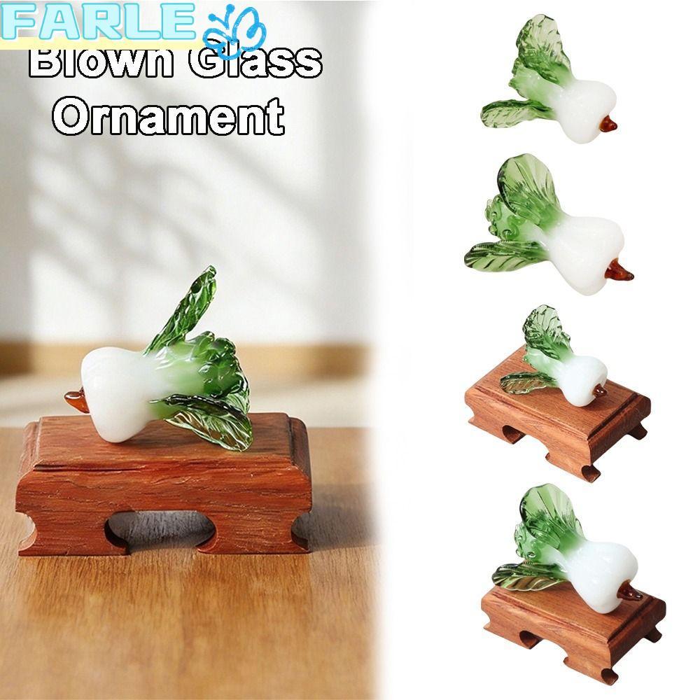 FARL คริสตัลตกแต่งโต๊ะ, การออกแบบความเจริญรุ่งเรือง Bok Choy รูปร่างแก้ว Bok Choy, แก้วเป่า Bok Choy