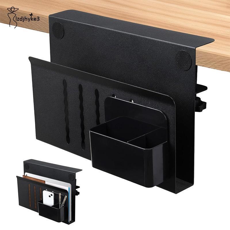 [lzdjhyke3] Desk Side Organiser ภายใต้แล็ปท็อปโต๊ะ Mount Anti Slip และ Pegboard Accessories