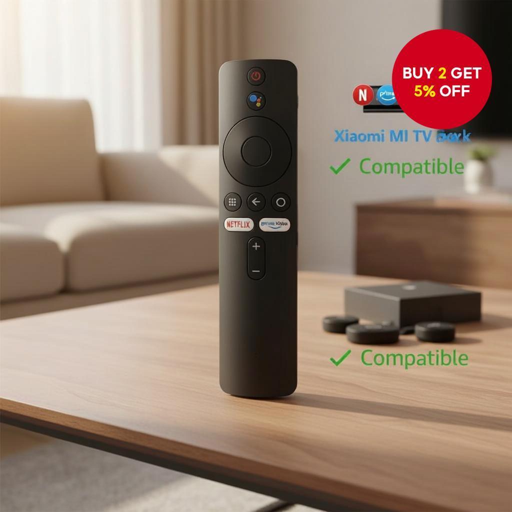 Xiaomi Mi TV Stick/Mi Box 4S 4K Bluetooth Voice Remote Replacement Alat Kawalan Jauh Suara บลูทูธ Xi