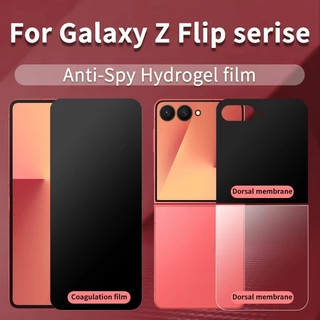 ฟิล์มไฮโดรเจล ป้องกันหน้าจอ ป้องกันการแอบมอง สําหรับ Samsung Galaxy Z Flip 8 7 6 5 4 3