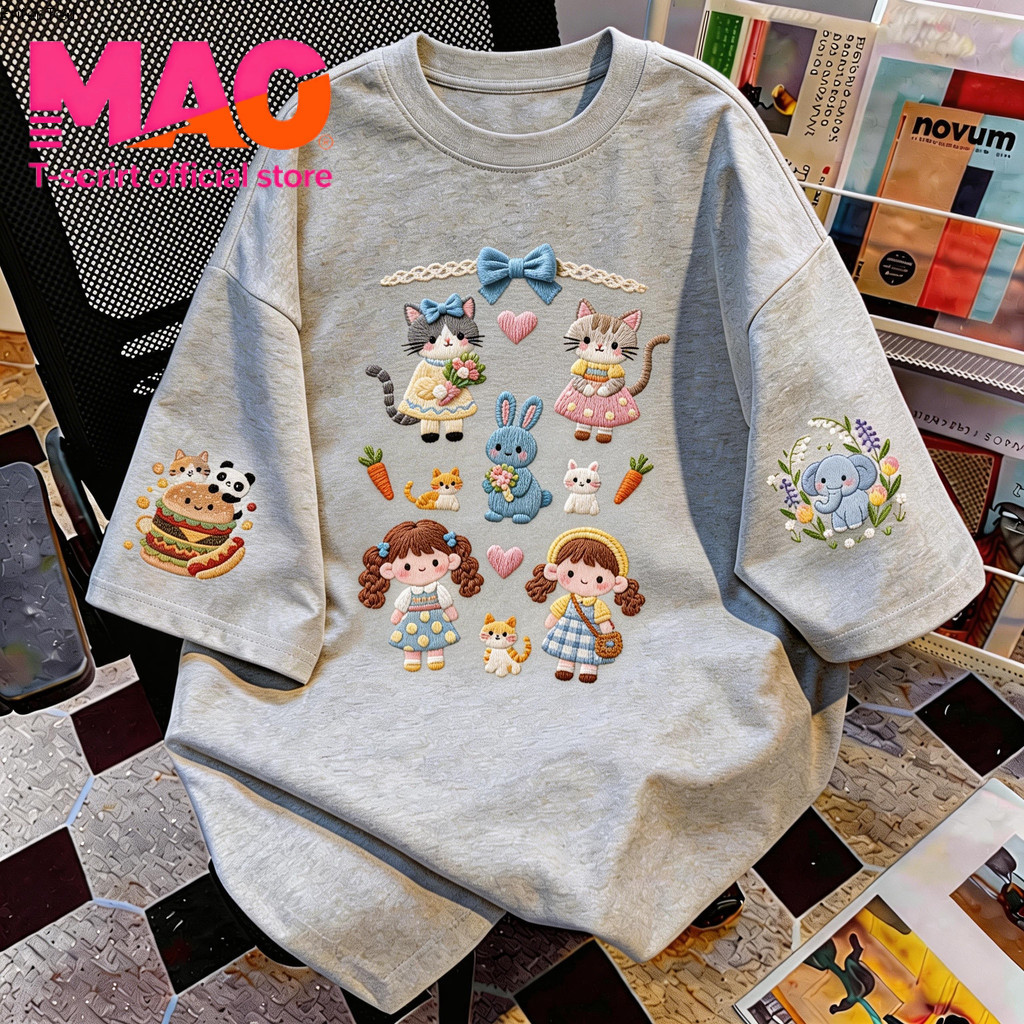 COD✅ (จัดส่งในกรุงเทพฯ) MAO Shop เสื้อยืด oversize เสื้อเท่ๆ เกาหลี เสื้อแฟชั่นใ เกาหลีสไตล์ พิมพ์ลาย ผ้านิ่มใส่สบาย #45 – โปรปัง