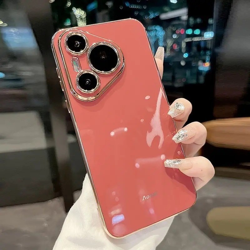 ชุบ Electroplated เคสโทรศัพท์สําหรับ Honor Play 4 4T 5 5T 6C 6T 20 Youth Pro 5G Gloss แฟชั่นฝาครอบป้