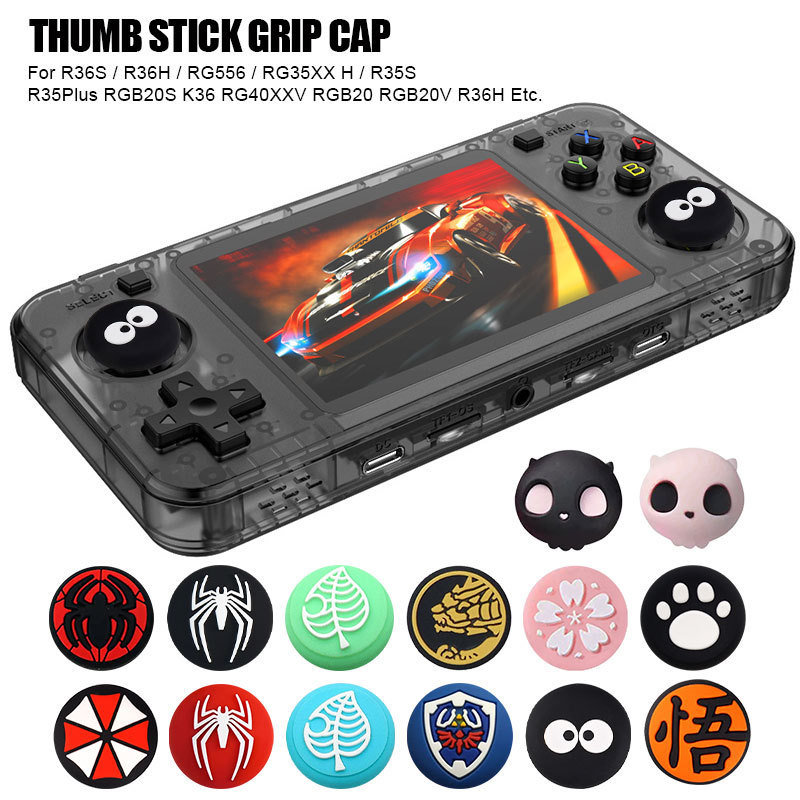 Thumb Stick Grip Cap Cover For R36S R36H RG40XX H R36 PRO K36 Retro Game Console Joystick Silicone P