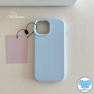 เคสไอโฟน17ยอดขาย เคส ซิลิโคอนเหลวป้องกันล้ม สีฟ้า สำหรับ IPhone 16E 11 17 15 13 12 14 16 Pro Max 14 Pro 14 15 16 Plus