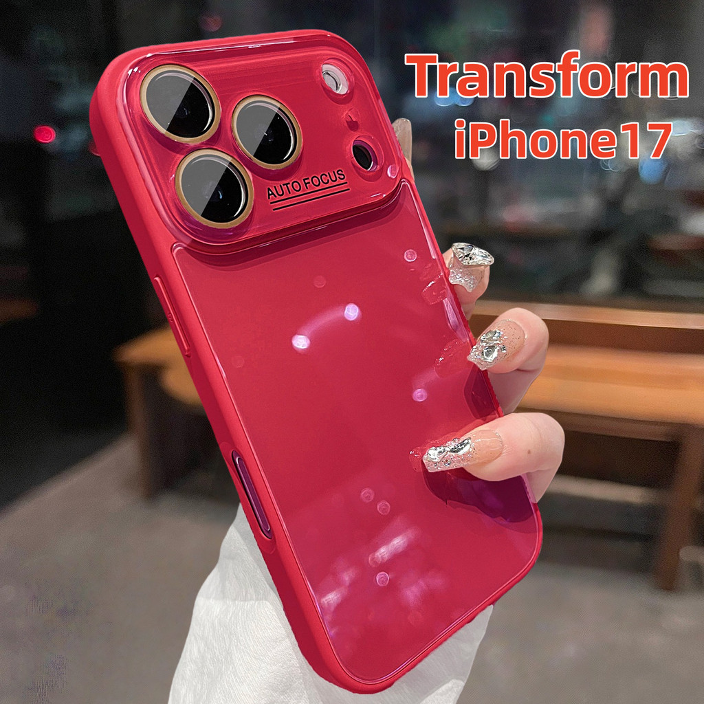 เคสกระจกนิรภัยหรูหราสําหรับ ไอโฟน 17 16 15 14 13 12 มือโปร สูงสุด ตัวป้องกันเลนส์ฝาครอบกันกระแทก