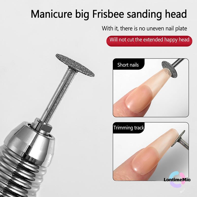 LontimeMio] Removal เครื่องเจาะเล็บไฟฟ้า Bit Disc บด Burr T Mills เครื่องบด Cuticle Cutter Art เครื่องมือเล็บขัด Bits ใหม่