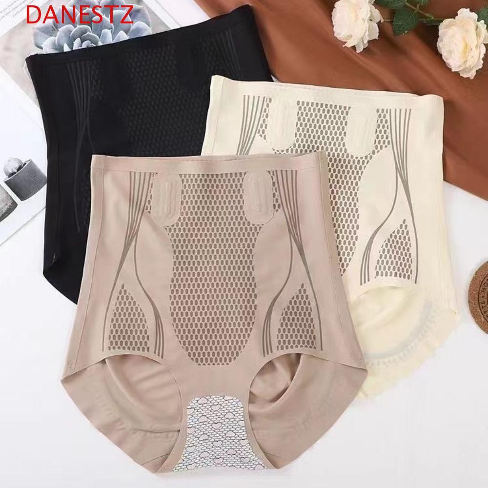 DANESTZ หลังคลอด เอวสูงผ้าฝ้ายเป้าหนา กางเกงกระชับสัดส่วนและควบคุมท้องสำหรับผู้หญิง