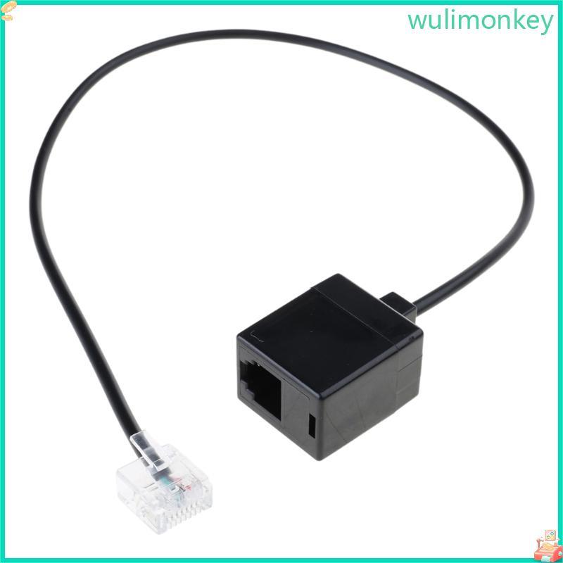 WU RJ45 Ethernet to RJ11 สายแปลง RJ45 to RJ11 สายอะแดปเตอร์สําหรับใช้งานในสํานักงาน