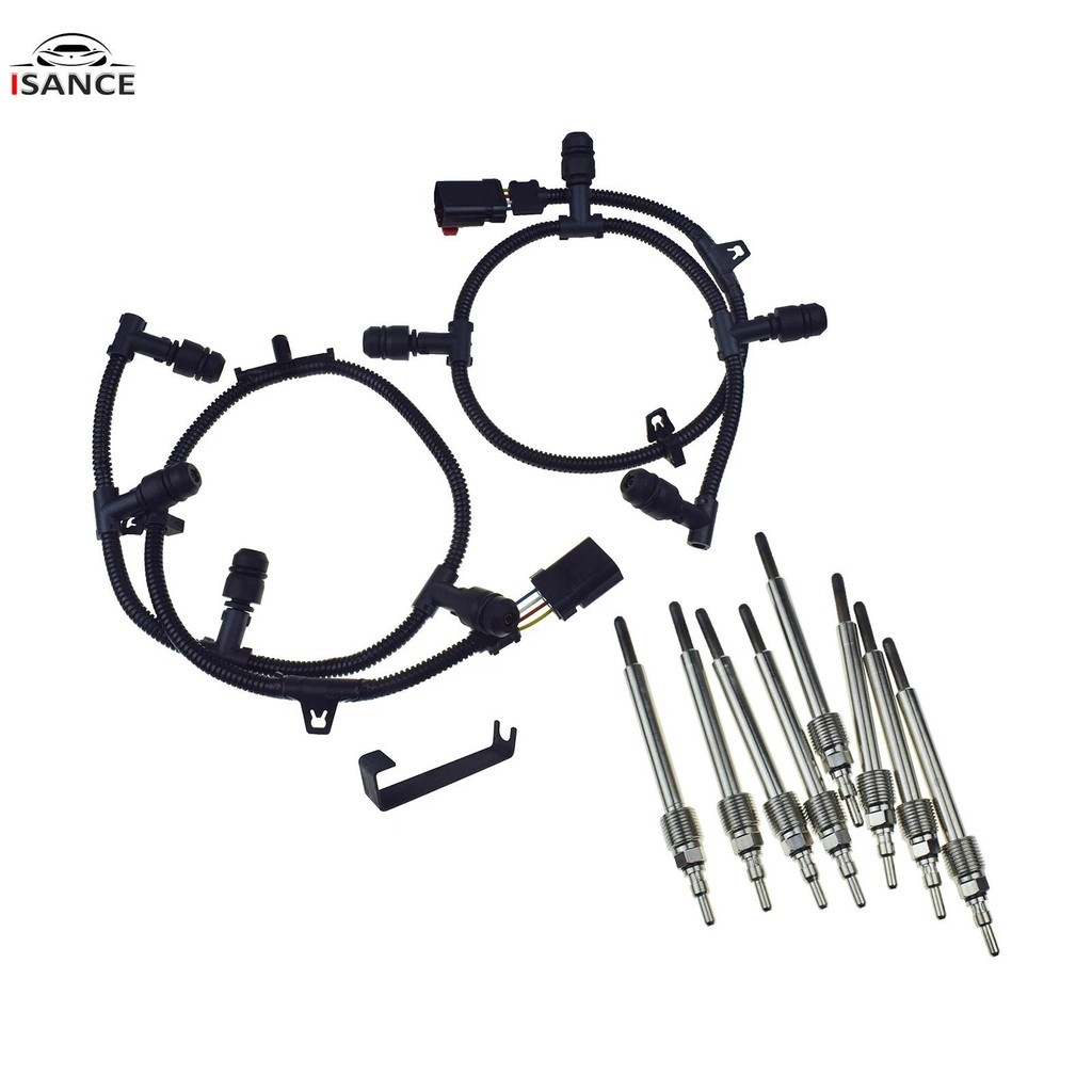 ใหม่ 8 ชิ้น ZD-13 เรืองแสงปลั๊ก/สายรัดสําหรับ 2005-2007 Ford 6.0 6.0L Powerสโตรก ZD13 4C2Z12A690AB Y