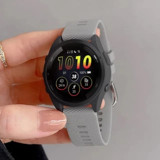 สายยางซิลิโคนอ่อน 18มม 22มม 20 มม for Garmin Forerunner 165 55 158 570 42มม/vivoactive 5/VivoMove/Venu/Bounce/Approach