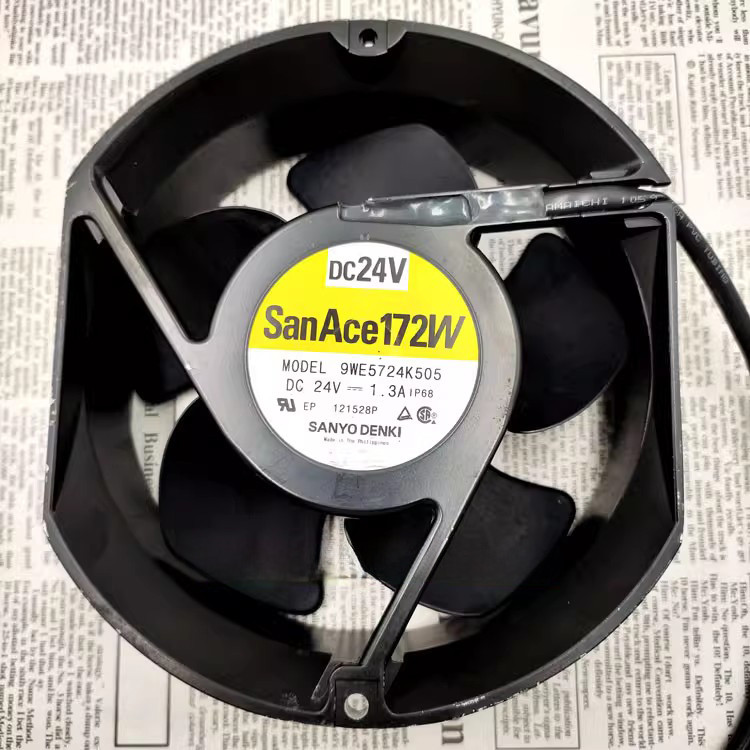 Original Sanyo 9WE5724K505 17251 24V 1.3A 17CM พัดลมกันน้ําพัดลมทนอุณหภูมิสูง