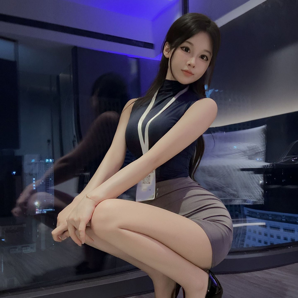 ชุดยูนิฟอร์มคอสเพลย์  ชุดเลขา  สลิมฟิต  ผ้ายืดหยุ่น   สิ่งล่อใจในที่ทำงาน  มีให้เลือกสองสี - รูปที่ 2