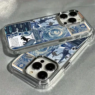 Marine Shark Label Clearเคสโทรศัพท์สําหรับiPhone 17 16 15 Pro Max 14 Plus 13 12 11 XS X 7 8 16Eกันกระแทกปกอ่อน