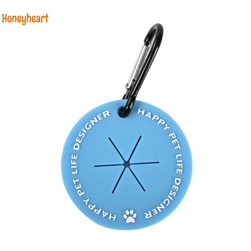 <Honeyheart> ที่วางกระเป๋ามูลสุนัขที่ใส่ถุงขยะพร้อมคลิปคาราบิเนอร์เครื่องจ่ายถุงขยะสัตว์เลี้ยงสําหรับอุปกรณ์เสริมเดินสุนัข - รูปที่ 5