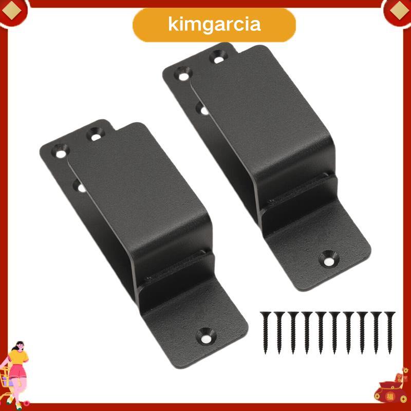 kimgarcia วงเล็บประตู,2 Pack Drop Open Bar Holder for Home Security, 2X4 Bar Brackets ป้องกัน Unauth