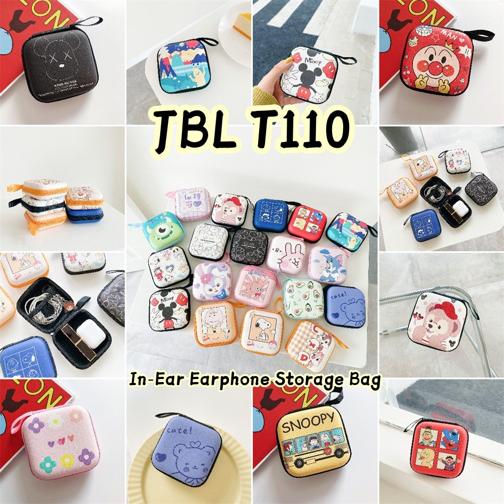 เคสหูฟัง JBL T110 ออกแบบเป็นการ์ตูนน่ารัก พกพาสะดวกด้วยวัสดุทินเพลท