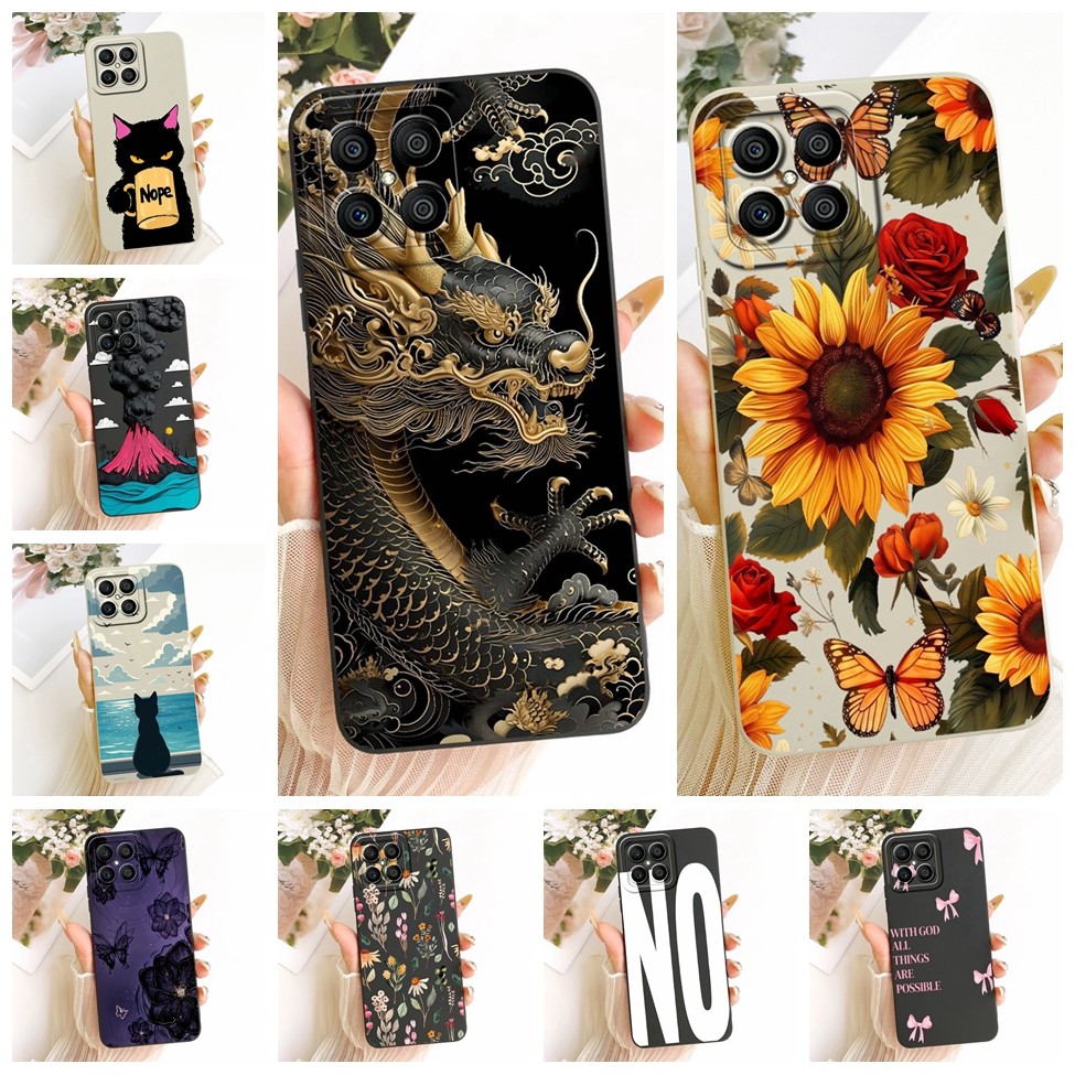 Cover Honor X8 4G เคสซิลิโคนแฟชั่นหรูหรา Cool Kawaii น่ารักทาสีปลอก TFY-LX3 TFY-LX1 TFY-LX2