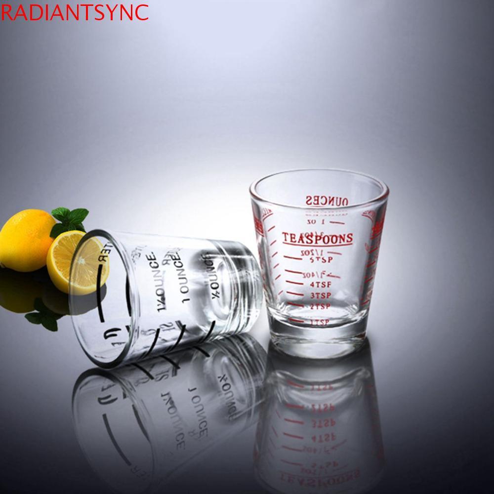 RADIANTSYNC Jigger Coffee Espresso แก้วช็อตสําหรับงานหนักทนความร้อน