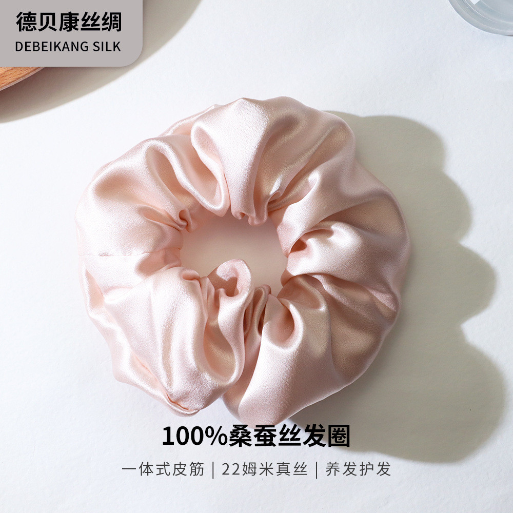 ผูกผมไหมมุสลิม Silk Scrunchy ชุด NKP0 ไม่ทำให้เส้นผมเจ็บ