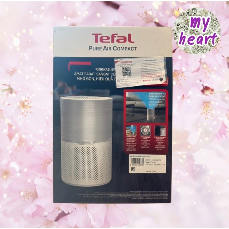 Tefal Pure Air Compact เครื่องฟอกอากาศ รุ่น PT2210T0