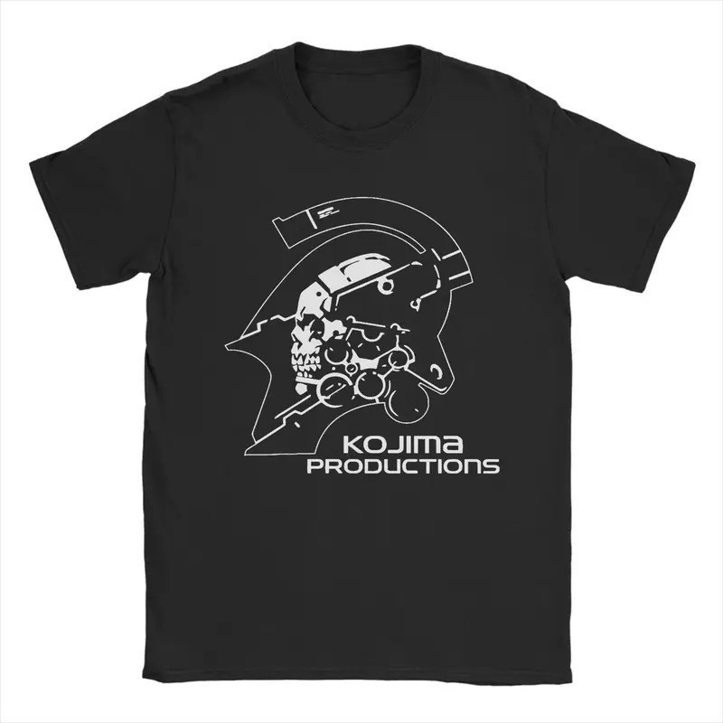 ผู้ชาย เสื้อยืด Death Stranding Kojima Productions เสื้อยืดผ้าฝ้ายแท้ เสื้อยืดแขนสั้น เสื้อยืดคอกลม