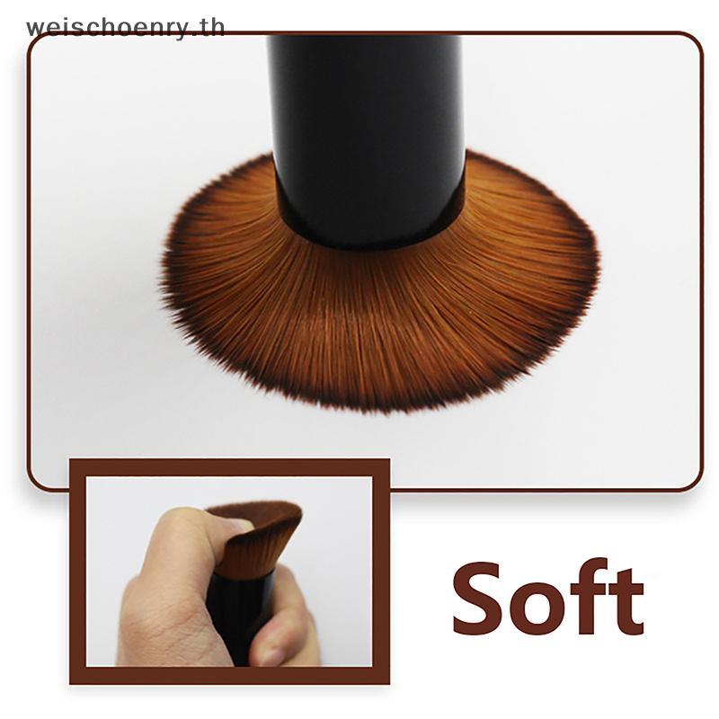 WW Slanted Kabuki แปรงแต่งหน้าคอนซีลเลอร์ Blush Contour Liquid Foundation Face Brush เครื่องสําอางเค
