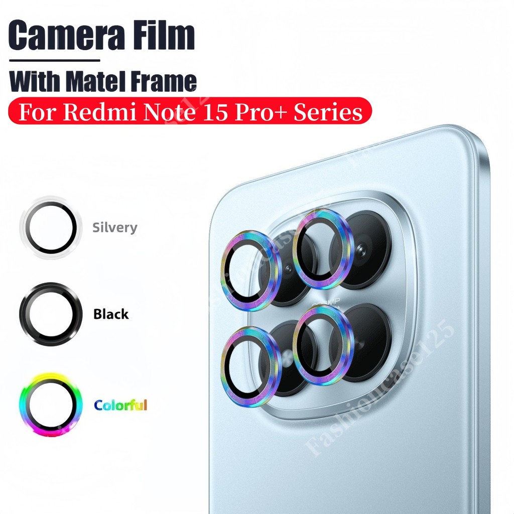 สําหรับRedmiหมายเหตุ15 Pro + ฟิล์มกล้องสําหรับRedmiหมายเหตุ15 Pro + 15Pro Note15 5G 4G 2026 Xiaomiโลหะแหวนป้องกันHDเลนส์ป้องกันฟิล์มกระจกนิรภัยป้องกันรอยขีดข่วน