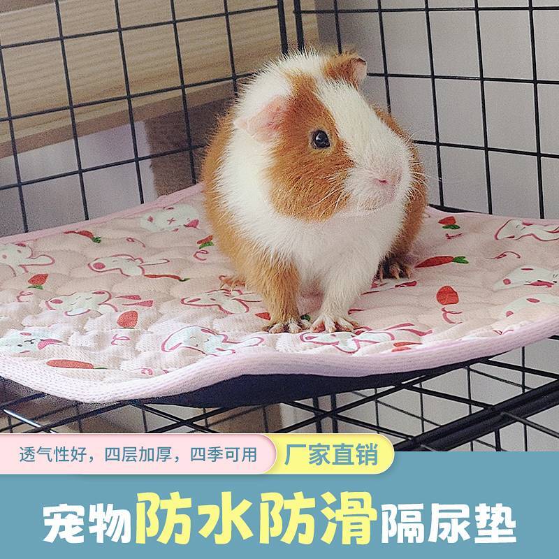 Guinea Pig Pet Bed Hamster Djungarian Hamster Leak-Proof Non-Slip Autumn and Winter Pet Pad Rabbit T