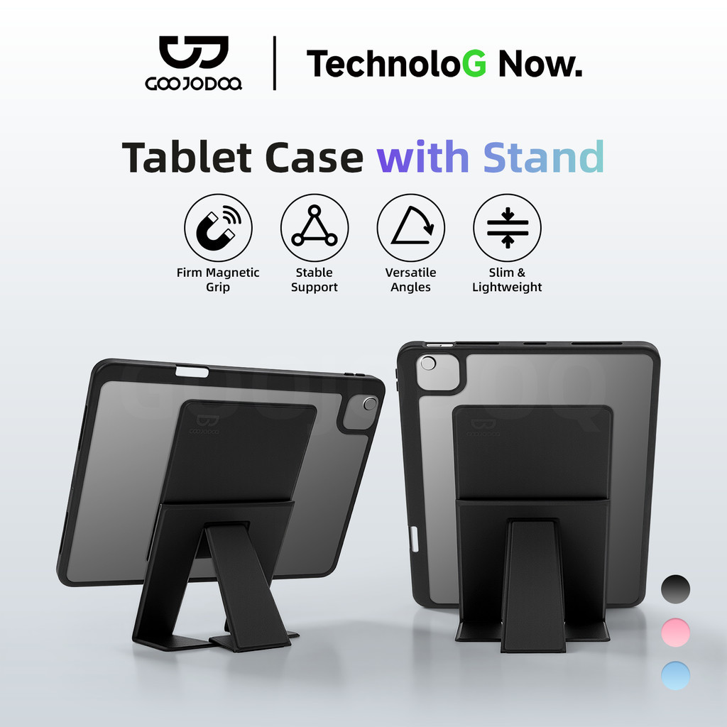 GOOJODOQ Tablet Protective Case Strong Magnetic Bracket High Transparency Anti Yellowing Backplate All-round Protection