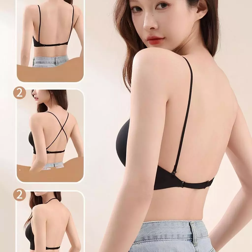 สปอร์ตบราไร้โครง ฟองน้ำในตัว สายปรับได้ S-XL thumbnail 7