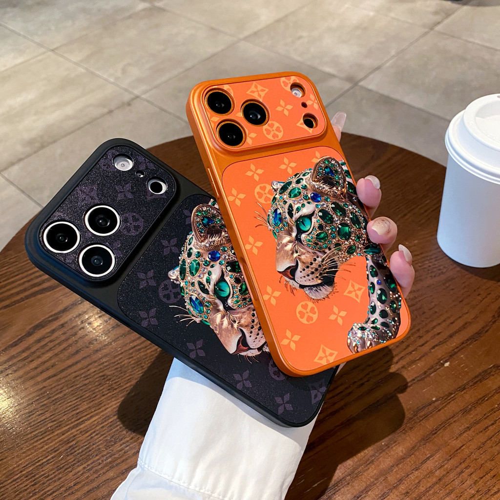 อัญมณีเงิน Panther เคสไอโฟน 17 pro max 16 pro max 14 pro max 15 pro max เคส iphone 16 17 14 15 case เคสไอโฟน 16 pro 17 pro 15 pro 14 pro เคสโทรศัพท์ กันกระแทก