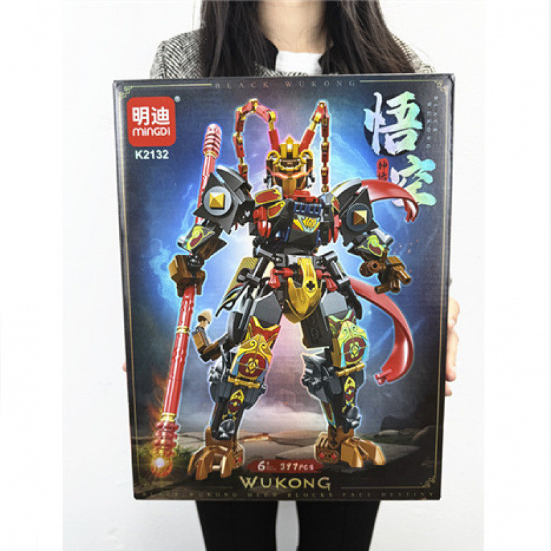 คําสีดําขนาดใหญ่ Wukong Building Blocks เกมที่เข้ากันได้สินค้าของเล่นประกอบ Zhida ของขวัญ 26.1.20