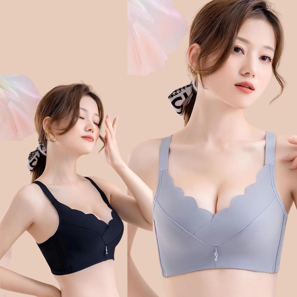 เสื้อในไร้โครง ใส่สบาย ฟองน้ำหนา 1.5 cm บราผู้หญิง เก็บทรงดี ปรับได้หลายระดับ ระบายอากาศได้ดี