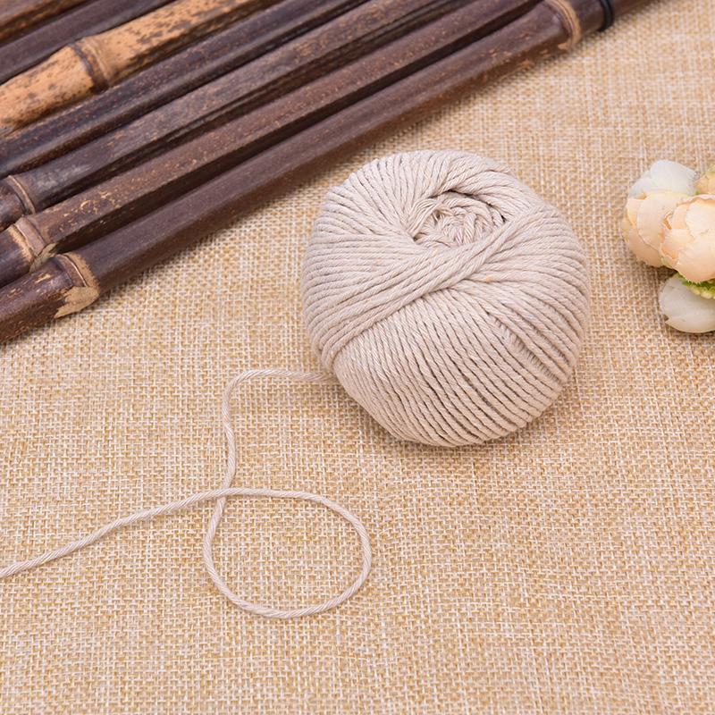 Adorelovepink เครื่องมือทําอาหาร Butchers Cotton Twine เนื้อบาร์บีคิว Strings เนื้อไส้กรอกผูกเชือก th