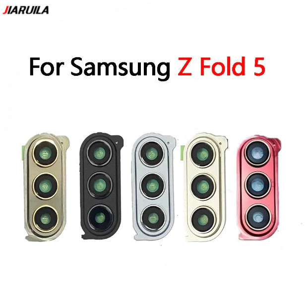 สําหรับ Samsung Galaxy Z Fold 5 F946 กระจกเลนส์กล้องด้านหลังพร้อมอะไหล่ซ่อมกรอบเปลี่ยน