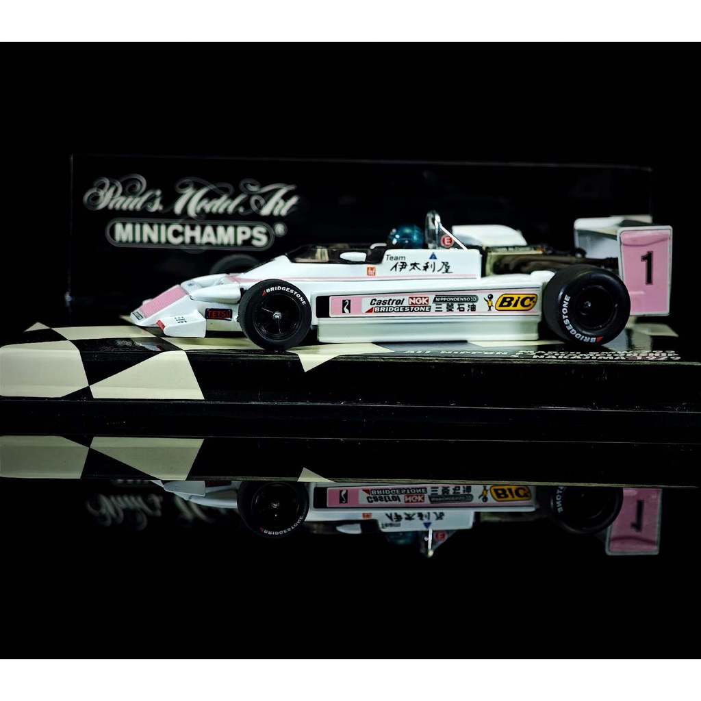 [คลังสินค้าพร้อม] Mini Cut Minichamps 1/43 BMW 792 Satoru Nakajima Satoru Nakajima Classic Iari ภาพว