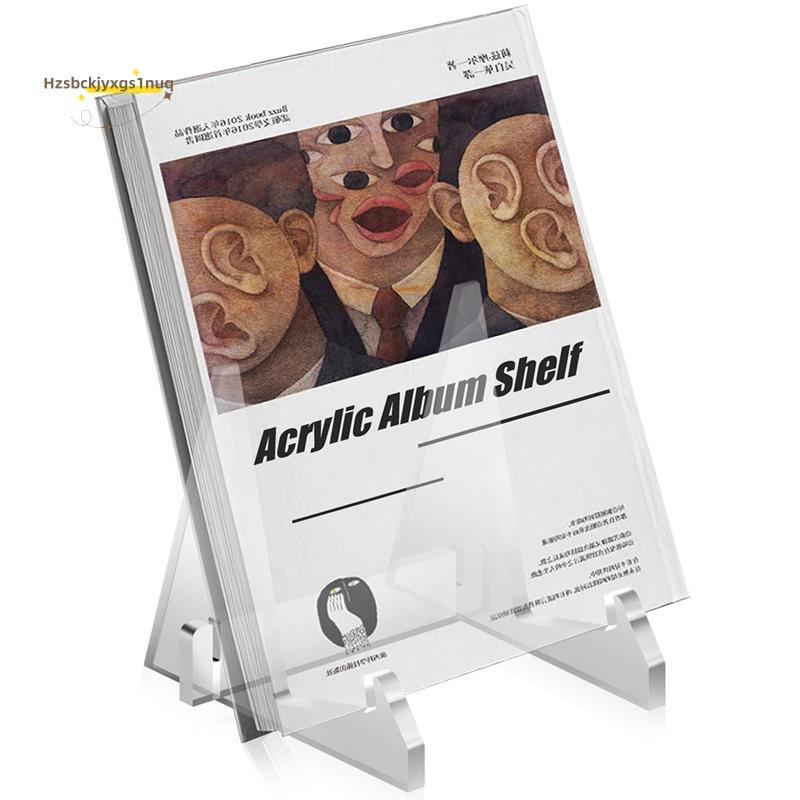 Hzsbckjyxgs1uqVinyl Record Storage Holder Acrylic Record Display Stand Portable Book Display Stand