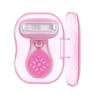 มีดโกนพกพาขนาดเล็กสําหรับผู้หญิง เครื่องโกนหนวดสําหรับเดินทา…