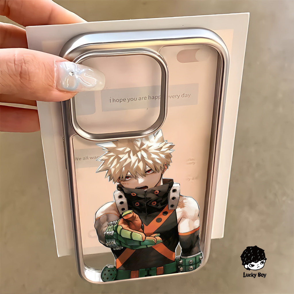สําหรับiphone 17 Pro Max GMMTV 16 15 14 13 12 11 Pro Max 8 7 Plus X XR Xs Maxนุ่มหรูหราElectroplatedกรอบโปร่งใสเคสโทรศัพท์
