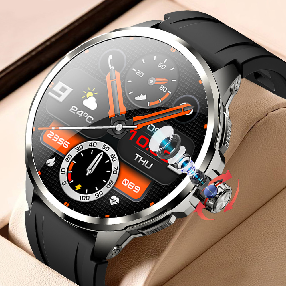 SENBONO H99 4G Android Smart watch Men 1.75 หน้าจอขนาดใหญ่ HD AMOLED 466*466 พร้อมกล้อง GPS ซิมการ์ด