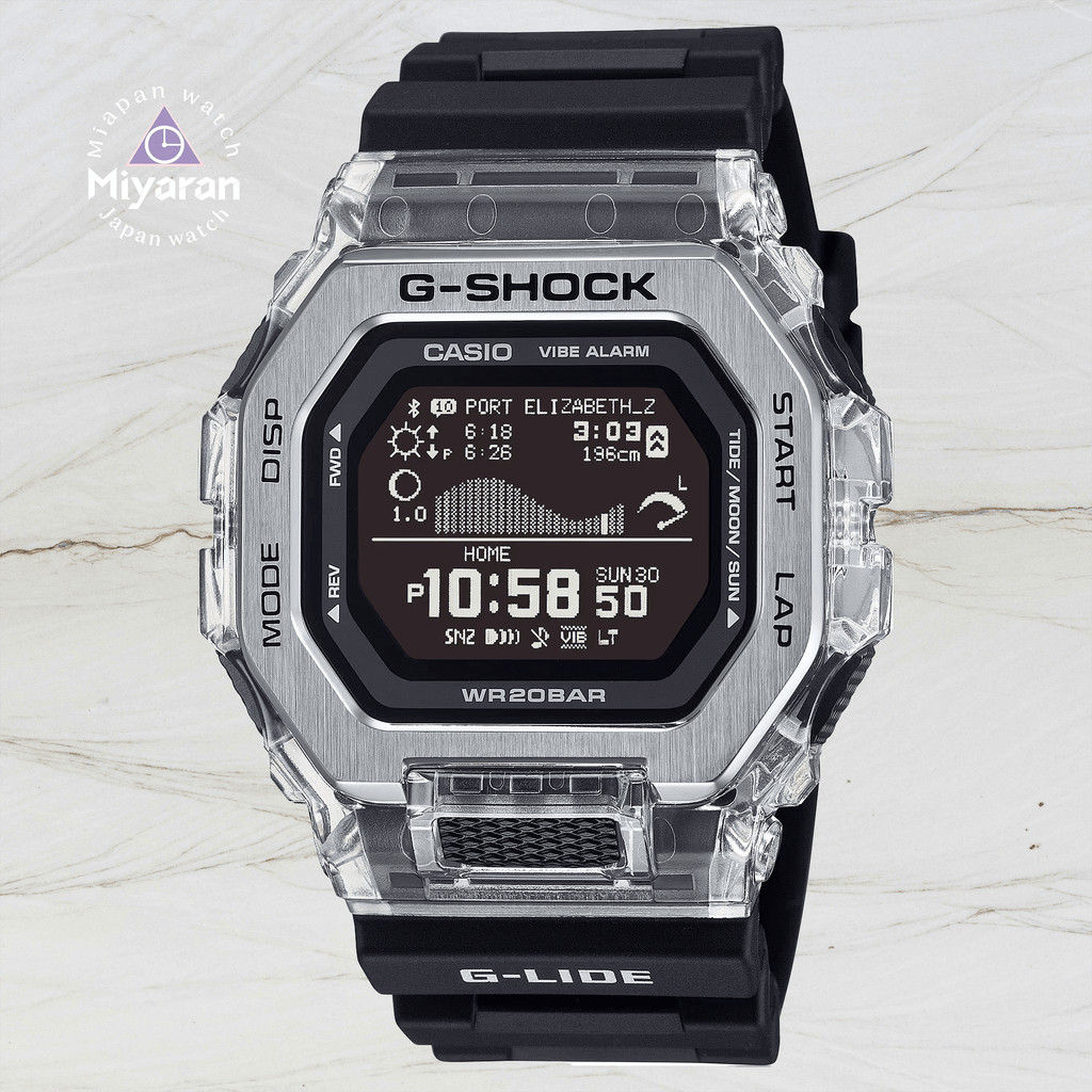 Casio G-shock GBX-100S-1JF นาฬิกาดิจิตอล Bluetooth LED สปอร์ต สายเรซิน/สแตนเลส กระจกมิเนอรัล 《C》