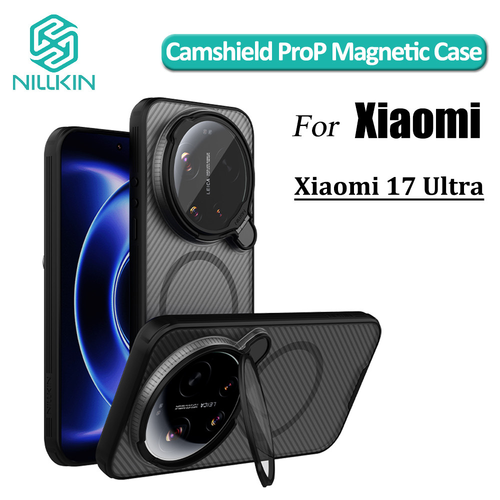 Nillkin เลนส์พลิกฝาครอบเคสแม่เหล็กสําหรับ Xiaomi 17 Ultra เคสโทรศัพท์ CamShield Prop ฝาครอบป้องกันโปร่งใส