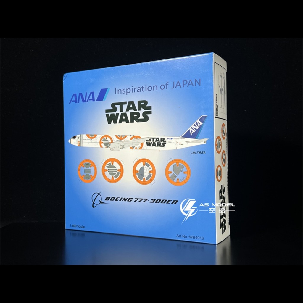 ขายสต็อกพร้อม - Aviation WB4016 1: 400 All Nippon Air B777-300ER JA789A โมเดลเครื่องบินผลิตภัณฑ์สําเ
