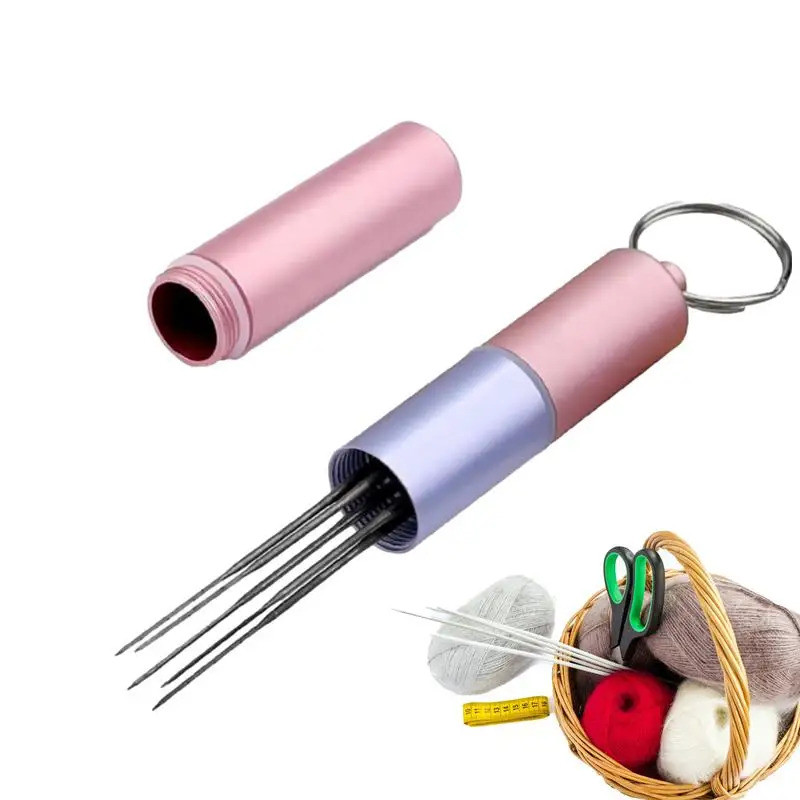 Felting Needle Tool Wool Felt Needle Punching Pen Needle Felting Stitching Punch Tool With 6 Needles