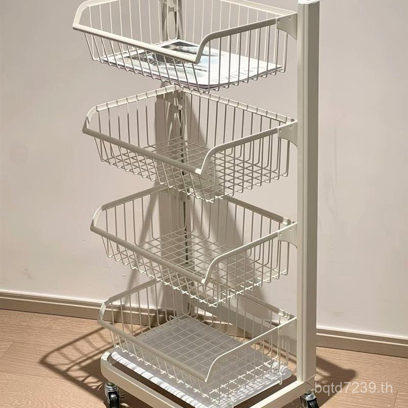 หลายชั้นในครัวเรือนRacksในครัวเรือนRacksสีขาวSeriesรถเข็นRacksชั้นสูงห้องครัวผักRacksผลไม้W5X8