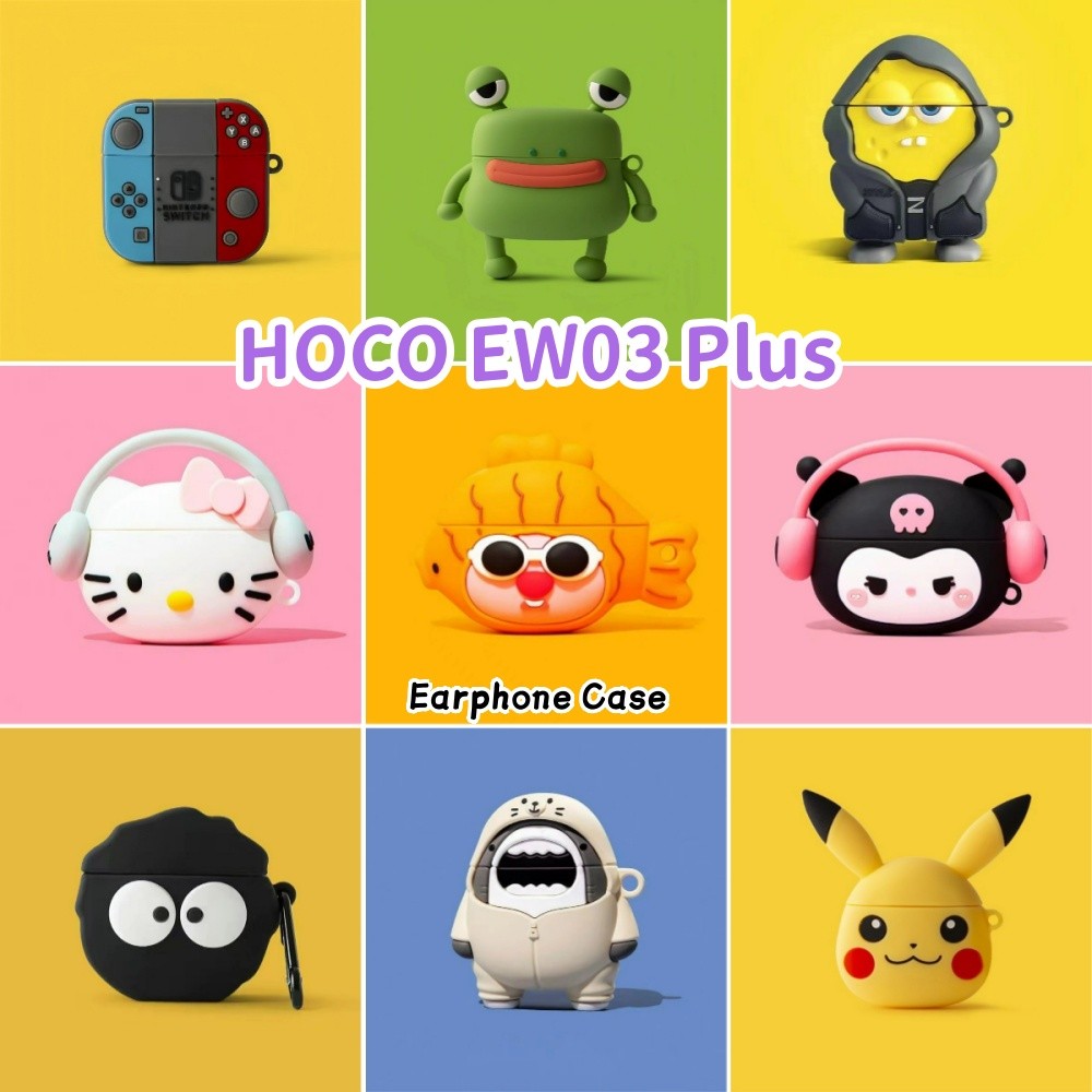 สําหรับ HOCO EW03 Plus Casing Case Soft Silicone Headphone Case การ์ตูน Innovation Series NO.4