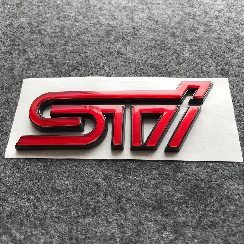 สติ๊กเกอร์หาง STI สีดํา BRZ WRX Forest Racing Lion Aohu sti Standard