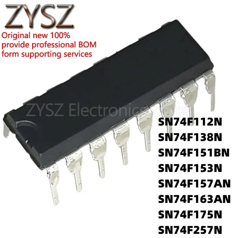 5PCS SN74F112N F138 F151 F153 F157 F163 F175BN F257AN DIP16 ชิป ic