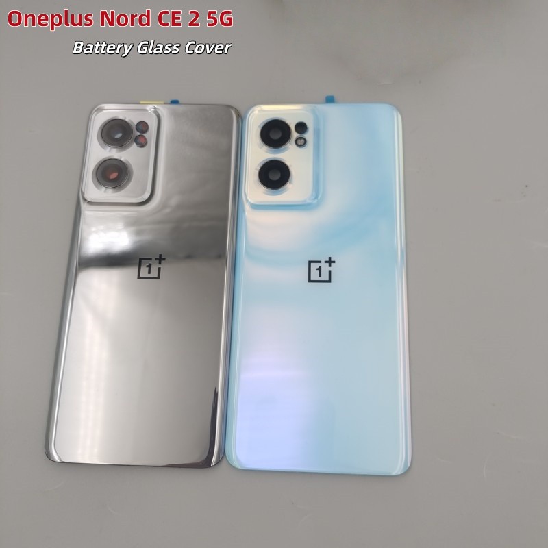A+++ ฝาครอบแบตเตอรี่ด้านหลังแผงประตูสําหรับ OnePlus Nord CE 2 5G IV2201 ฝาหลังพร้อมอะไหล่เปลี่ยนเลนส